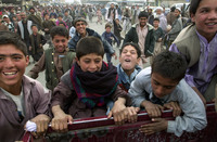 Celebration in Kabul.
