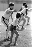 Carlton Fisk and daughter, 1982