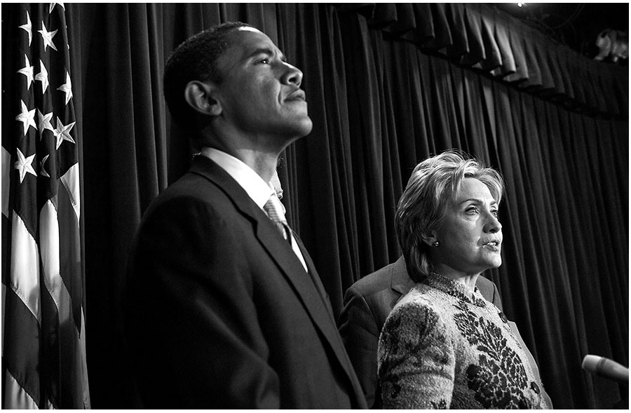 With Hillary on Capitol Hill. : The Rise of Barack Obama : Pete Souza Photography