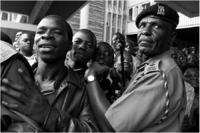 Outside the University of Nairobi.