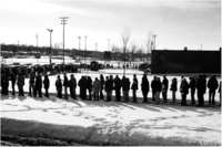 Waiting to see Obama in Iowa.